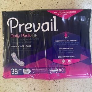 Prevail Daily Pads for Bladder Leaks bundle